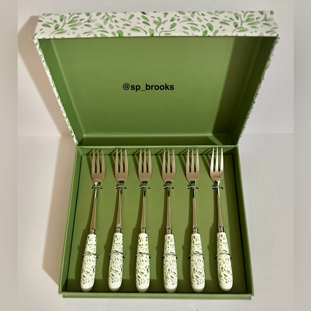 🎁GRACE TEAWARE Pastry Fork Set - Six Pieces - Gift Box Set